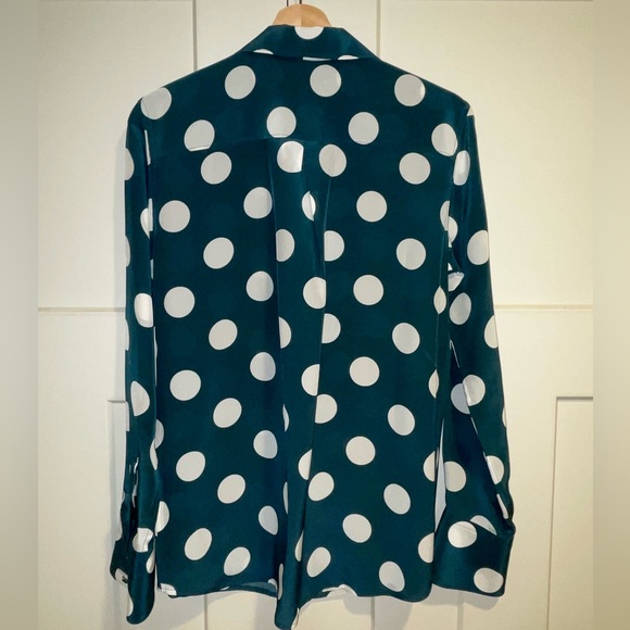 Suistudio Alec Polka Dot Silk Blouse NWOT - Picture 2 of 8